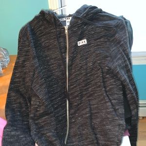 Heather gray Victoria’s Secret pink zip up